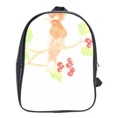 Bird Lover T- Shirtbird T- Shirt (38) School Bag (xl) by EnriqueJohnson