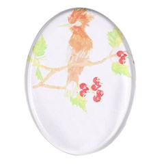 Bird Lover T- Shirtbird T- Shirt (38) Oval Glass Fridge Magnet (4 Pack)