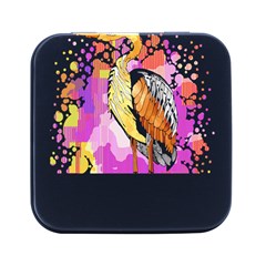 Bird Lover T- Shirtbird T- Shirt Square Metal Box (black)