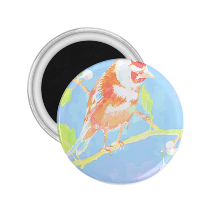 Birds Illustration T- Shirtbird T- Shirt (1) 2.25  Magnets