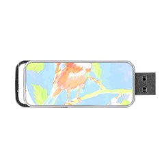 Birds Illustration T- Shirtbird T- Shirt (1) Portable Usb Flash (two Sides) by EnriqueJohnson