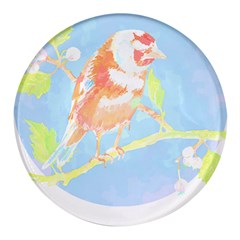 Birds Illustration T- Shirtbird T- Shirt (1) Round Glass Fridge Magnet (4 Pack) by EnriqueJohnson