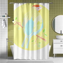 Birds Illustration T- Shirtbird T- Shirt (3) Shower Curtain 48  X 72  (small)  by EnriqueJohnson