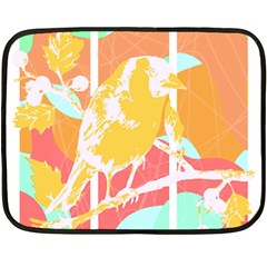 Birds Illustration T- Shirtbird T- Shirt (4) Fleece Blanket (mini) by EnriqueJohnson