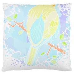 Birds Illustration T- Shirtbird T- Shirt (5) Large Cushion Case (one Side) by EnriqueJohnson