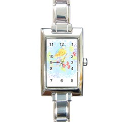 Birds Illustration T- Shirtbird T- Shirt (6) Rectangle Italian Charm Watch by EnriqueJohnson