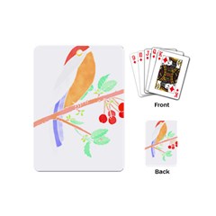 Birds Illustration T- Shirtbird T- Shirt (8) Playing Cards Single Design (mini)