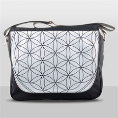 Black And White Pattern T- Shirt Black And White Pattern 2 Messenger Bag by EnriqueJohnson