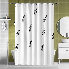 Black And White Pattern T- Shirt Black And White Pattern 7 Shower Curtain 48  X 72  (small)  by EnriqueJohnson