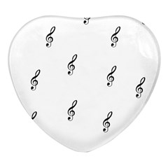 Black And White Pattern T- Shirt Black And White Pattern 7 Heart Glass Fridge Magnet (4 Pack)