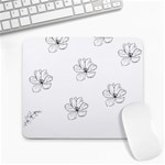 Black And White Pattern T- Shirt Black And White Pattern 11 Large Mousepad Front