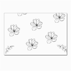 Black And White Pattern T- Shirt Black And White Pattern 11 Postcard 4 x 6  (Pkg of 10)