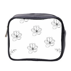 Black And White Pattern T- Shirt Black And White Pattern 11 Mini Toiletries Bag (Two Sides)