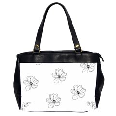 Black And White Pattern T- Shirt Black And White Pattern 11 Oversize Office Handbag (2 Sides)