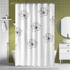 Black And White Pattern T- Shirt Black And White Pattern 11 Shower Curtain 48  X 72  (small)  by EnriqueJohnson