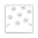 Black And White Pattern T- Shirt Black And White Pattern 11 Memory Card Reader (Square) Front