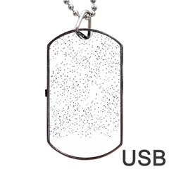 Black And White Pattern T- Shirt Black And White Pattern 14 Dog Tag Usb Flash (two Sides) by EnriqueJohnson