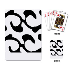 Black And White Swirl Pattern T- Shirt Black And White Swirl Pattern T- Shirt Playing Cards Single Design (rectangle) by EnriqueJohnson