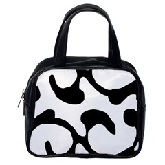 Black And White Swirl Pattern T- Shirt Black And White Swirl Pattern T- Shirt Classic Handbag (one Side) by EnriqueJohnson