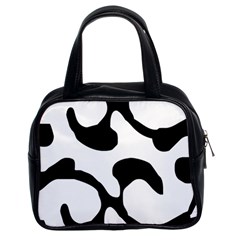 Black And White Swirl Pattern T- Shirt Black And White Swirl Pattern T- Shirt Classic Handbag (two Sides) by EnriqueJohnson