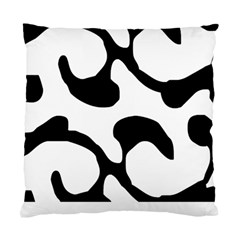 Black And White Swirl Pattern T- Shirt Black And White Swirl Pattern T- Shirt Standard Cushion Case (one Side) by EnriqueJohnson