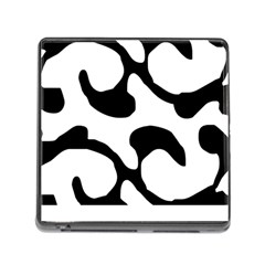 Black And White Swirl Pattern T- Shirt Black And White Swirl Pattern T- Shirt Memory Card Reader (square 5 Slot) by EnriqueJohnson