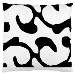 Black And White Swirl Pattern T- Shirt Black And White Swirl Pattern T- Shirt Large Premium Plush Fleece Cushion Case (two Sides) by EnriqueJohnson