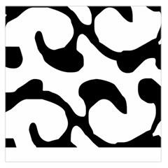 Black And White Swirl Pattern T- Shirt Black And White Swirl Pattern T- Shirt Square Satin Scarf (36  X 36 ) by EnriqueJohnson