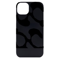 Black And White Swirl Pattern T- Shirt Black And White Swirl Pattern T- Shirt Iphone 14 Plus Black Uv Print Case