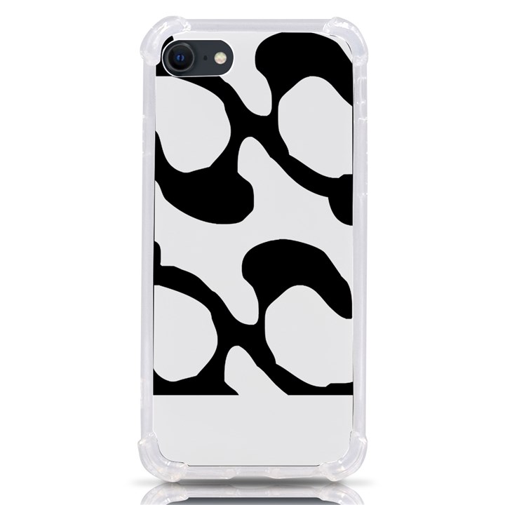 Black And White Swirl Pattern T- Shirt Black And White Swirl Pattern T- Shirt iPhone SE