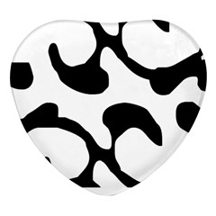 Black And White Swirl Pattern T- Shirt Black And White Swirl Pattern T- Shirt Heart Glass Fridge Magnet (4 Pack) by EnriqueJohnson