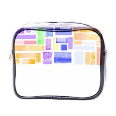 Blocks T- Shirt Blockage Abstract Art 2 T- Shirt Mini Toiletries Bag (one Side) by EnriqueJohnson