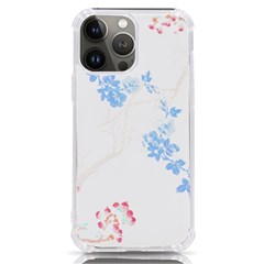 Blue Flowers T- Shirtblue And Pink Flowers Floral Art T- Shirt Iphone 13 Pro Max Tpu Uv Print Case by EnriqueJohnson