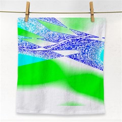 Blue Green Black Abstract Art T- Shirt Blue Green Black Abstract Art T- Shirt Face Towel by EnriqueJohnson