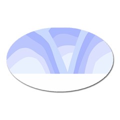 Blue Ridge Mountains T- Shirt Mountain Range T- Shirt Oval Magnet by EnriqueJohnson