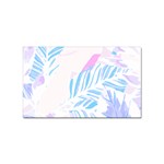 Blue T- Shirt Blue Tropical Pattern T- Shirt Sticker (Rectangular) Front