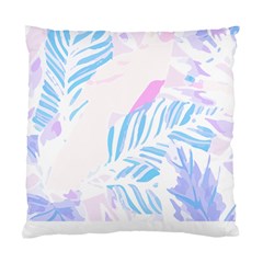 Blue T- Shirt Blue Tropical Pattern T- Shirt Standard Cushion Case (two Sides)