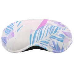 Blue T- Shirt Blue Tropical Pattern T- Shirt Sleep Mask