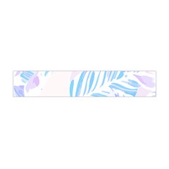 Blue T- Shirt Blue Tropical Pattern T- Shirt Premium Plush Fleece Scarf (Mini)