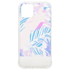 Blue T- Shirt Blue Tropical Pattern T- Shirt iPhone 12/12 Pro TPU UV Print Case