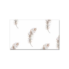 Boho Feather Pattern T- Shirt Boho Feather Pattern T- Shirt Sticker Rectangular (100 Pack)