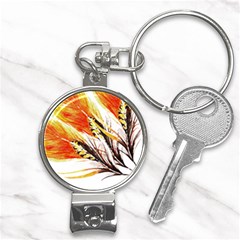 Boho Fire Feather Pattern T- Shirt Boho Fire Feather Pattern T- Shirt Nail Clippers Key Chain by EnriqueJohnson