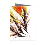 Boho Fire Feather Pattern T- Shirt Boho Fire Feather Pattern T- Shirt Mini Greeting Cards (Pkg of 8) Left