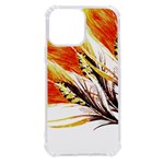 Boho Fire Feather Pattern T- Shirt Boho Fire Feather Pattern T- Shirt iPhone 13 Pro Max TPU UV Print Case Front