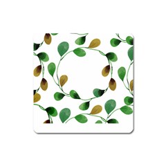 Boho Leaf Pattern T- Shirt Boho Leaf Pattern T- Shirt Square Magnet by EnriqueJohnson