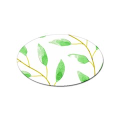 Boho Leaf Pattern T- Shirt Boho Leaf Pattern8 Sticker Oval (10 Pack) by EnriqueJohnson