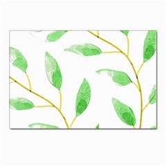 Boho Leaf Pattern T- Shirt Boho Leaf Pattern8 Postcard 4 x 6  (pkg Of 10) by EnriqueJohnson