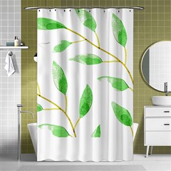 Boho Leaf Pattern T- Shirt Boho Leaf Pattern8 Shower Curtain 48  X 72  (small)  by EnriqueJohnson