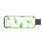 Boho Leaf Pattern T- Shirt Boho Leaf Pattern8 Portable USB Flash (Two Sides) Front