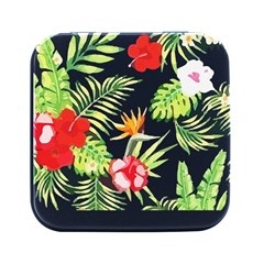 Botanical T- Shirt Botanical Attractive Smelling T- Shirt Square Metal Box (black)